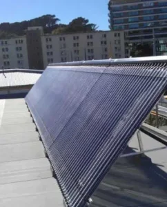 Large Solar water heating array in Wellington. Solar hot water heating Wellington