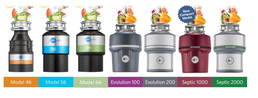 Waste disposers from insinkerator Wellington.